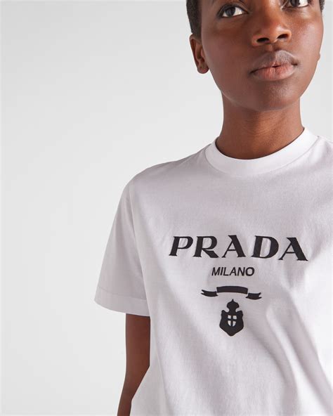 white t shirt prada|Prada men's t shirts amazon.